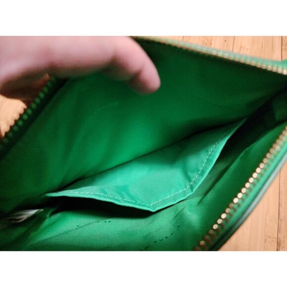 COACH Green Pebbled Leather Crossbody North South Swing Pack Skinny Bag 52348 - Picture 15 of 16